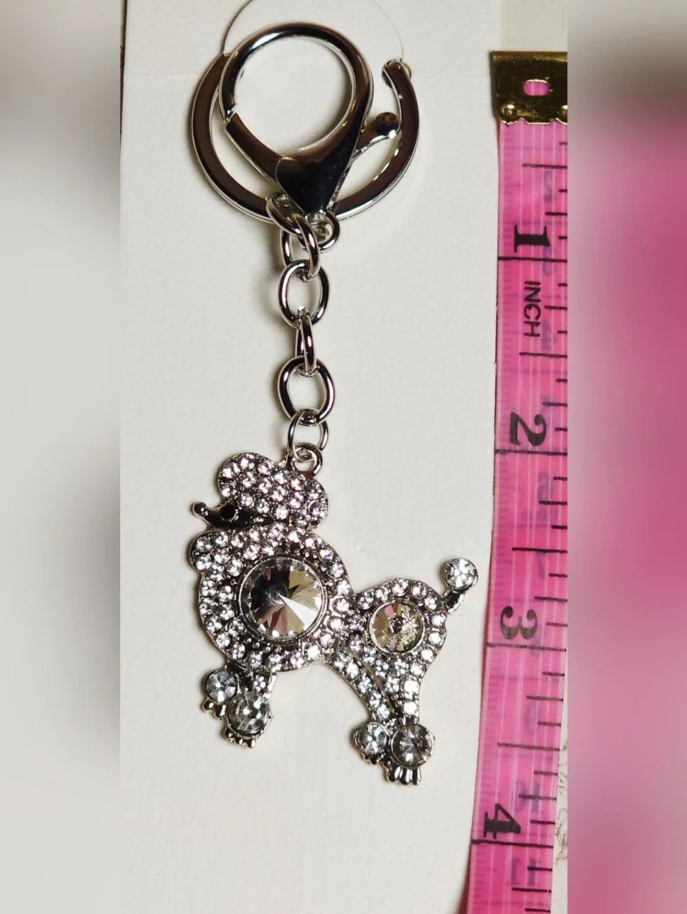 🌟 NWT Crystal Rhinestone Bag Charm & Keychain — Pick Your Style! 🌟